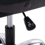 ΚΑΡΕΚΛΑ ΓΡΑΦΕΙΟΥ CANAN HM1201 ΜΑΥΡO PVC-ΜΑΥΡΟ NYLON-ΒΑΣΗ ΧΡΩΜΙΟΥ 69x48x98Υεκ.