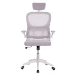 ΚΑΡΕΚΛΑ ΓΡΑΦΕΙΟΥ BASTON HM18236.03 ΓΚΡΙ MESH & ΛΕΥΚΟΣ PP ΣΚΕΛΕΤΟΣ 64x60x127Υεκ.