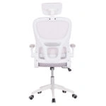ΚΑΡΕΚΛΑ ΓΡΑΦΕΙΟΥ BASTON HM18236.03 ΓΚΡΙ MESH & ΛΕΥΚΟΣ PP ΣΚΕΛΕΤΟΣ 64x60x127Υεκ.