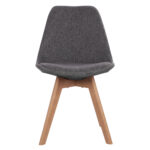 ΚΑΡΕΚΛΑ VEGAS ΜΕ ΞΥΛΙΝΑ ΠΟΔΙΑ ΚΑΙ ΜΕ ΥΦΑΣΜΑ ΓΚΡΙ HM0033.50 48Χ55Χ82 ΕΚ