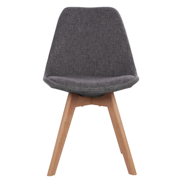 ΚΑΡΕΚΛΑ VEGAS ΜΕ ΞΥΛΙΝΑ ΠΟΔΙΑ ΚΑΙ ΜΕ ΥΦΑΣΜΑ ΓΚΡΙ HM0033.50 48Χ55Χ82 ΕΚ