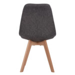 ΚΑΡΕΚΛΑ VEGAS ΜΕ ΞΥΛΙΝΑ ΠΟΔΙΑ ΚΑΙ ΜΕ ΥΦΑΣΜΑ ΓΚΡΙ HM0033.50 48Χ55Χ82 ΕΚ