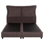 ΚΡEΒΑΤΙ ΔΙΠΛΟ NESTOR HM715.02 ΥΦΑΣΜΑ ΜΠΟΥΚΛΕ ΚΑΦΕ--ΓΙΑ ΣΤΡΩΜΑ 160x200εκ.