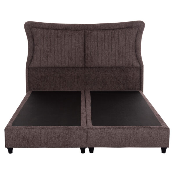 ΚΡEΒΑΤΙ ΔΙΠΛΟ NESTOR HM715.02 ΥΦΑΣΜΑ ΜΠΟΥΚΛΕ ΚΑΦΕ--ΓΙΑ ΣΤΡΩΜΑ 160x200εκ.