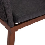 ΠΟΛΥΘΡΟΝΑ ΑΛΟΥΜΙΝΙΟΥ MYRTIA ΜΕ ΣΧΟΙΝΙ ΓΚΡΙ ΚΑΙ ΚΑΡΥΔΙ ΠΟΔΙΑ HM5549.01 62x63x90Ycm