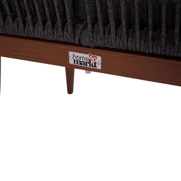 ΠΟΛΥΘΡΟΝΑ ΑΛΟΥΜΙΝΙΟΥ MYRTIA ΜΕ ΣΧΟΙΝΙ ΓΚΡΙ ΚΑΙ ΚΑΡΥΔΙ ΠΟΔΙΑ HM5549.01 62x63x90Ycm