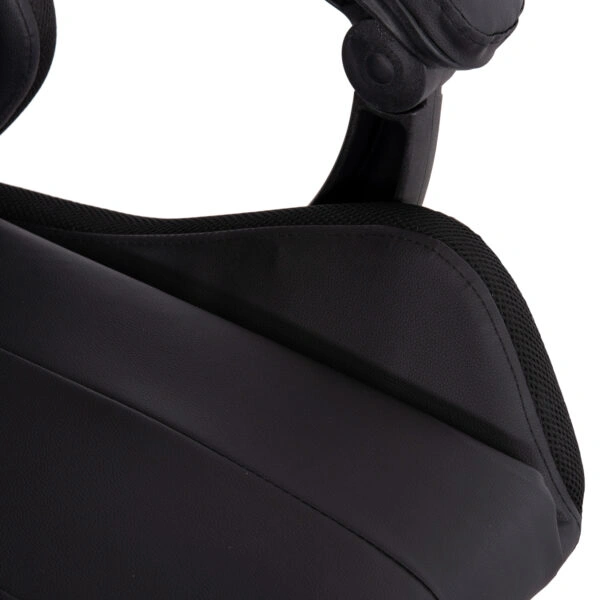 ΠΟΛΥΘΡΟΝΑ GAMING DARREN HM1203.01 ΜΑΥΡΟ-ΚΟΚΚΙΝΟ PVC & NYLON 51x49x125Υεκ.
