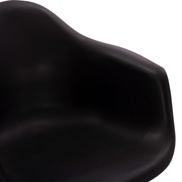 ΠΟΛΥΘΡΟΝΑ ΜΕ ΞΥΛΙΝΑ ΠΟΔΙΑ & ΚΑΘΙΣΜΑ ΜΑΥΡΟ MIRTO HM005.02  64x60x81 εκ.