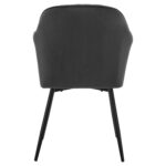 ΠΟΛΥΘΡΟΝΑΚΙ SAWYER ΒΕΛΟΥΔΟ ΓΚΡΙ ΜΕ ΜΑΥΡΑ ΠΟΔΙΑ HM8523.11 53x60x76Y εκ.