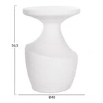 ΣΕΤ ΒΟΗΘΗΤΙΚΑ ΤΡΑΠΕΖΙΑ REBON 2ΤΜΧ HM21137.02 FIBER CEMENT ΣΕ ΛΕΥΚΟ--Φ40εκ & Φ27,5εκ