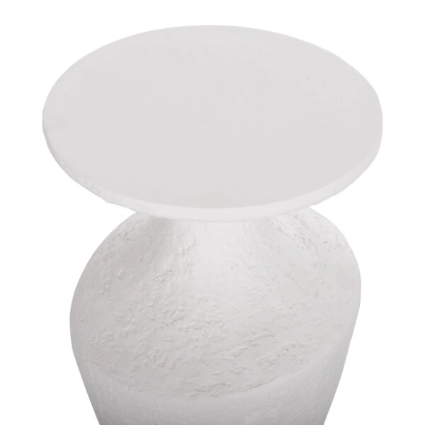 ΣΕΤ ΒΟΗΘΗΤΙΚΑ ΤΡΑΠΕΖΙΑ REBON 2ΤΜΧ HM21137.02 FIBER CEMENT ΣΕ ΛΕΥΚΟ--Φ40εκ & Φ27,5εκ