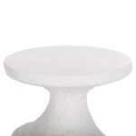 ΣΕΤ ΒΟΗΘΗΤΙΚΑ ΤΡΑΠΕΖΙΑ REBON 2ΤΜΧ HM21137.02 FIBER CEMENT ΣΕ ΛΕΥΚΟ--Φ40εκ & Φ27,5εκ