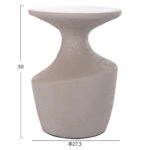 ΣΕΤ ΒΟΗΘΗΤΙΚΑ ΤΡΑΠΕΖΙΑ REBON 2ΤΜΧ HM21137.03 FIBER CEMENT ΣΕ ΓΚΡΙ--Φ40εκ & Φ27,5εκ