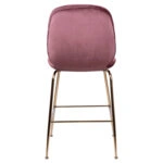 ΣΚΑΜΠΟ ΜΕΣΑΙΟΥ ΥΨΟΥΣ NORA HM8524.02 ΒΕΛΟΥΔΟ ΣΑΠΙΟ ΜΗΛΟ & ΧΡΥΣΟ ΜΕΤΑΛΛΙΚΟ ΣΚΕΛΕΤΟ 48x61x103 εκ.