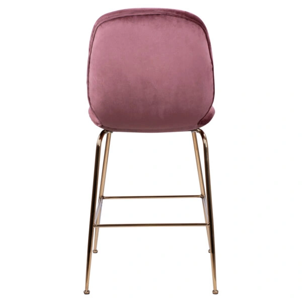 ΣΚΑΜΠΟ ΜΕΣΑΙΟΥ ΥΨΟΥΣ NORA HM8524.02 ΒΕΛΟΥΔΟ ΣΑΠΙΟ ΜΗΛΟ & ΧΡΥΣΟ ΜΕΤΑΛΛΙΚΟ ΣΚΕΛΕΤΟ 48x61x103 εκ.