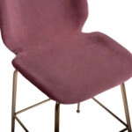 ΣΚΑΜΠΟ ΜΕΣΑΙΟΥ ΥΨΟΥΣ NORA HM8524.02 ΒΕΛΟΥΔΟ ΣΑΠΙΟ ΜΗΛΟ & ΧΡΥΣΟ ΜΕΤΑΛΛΙΚΟ ΣΚΕΛΕΤΟ 48x61x103 εκ.