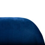 ΣΚΑΜΠΩ ΜΕΣΑΙΟΥ ΥΨΟΥΣ NORA HM8524.08 ΒΕΛΟΥΔΟ ΜΠΛΕ & ΧΡΥΣΟ ΜΕΤΑΛΛΙΚΟ ΣΚΕΛΕΤΟ 48x61x103 εκ.