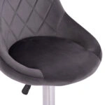 ΣΚΑΜΠΟ ΜΠΑΡ ROSE HM204.41 ΜΕ ΑΜΟΡΤΙΣΕΡ ΧΡΩΜΙΟΥ & ΓΚΡΙ ΒΕΛΟΥΔΟ 48x45x105Υεκ.