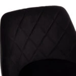 ΣΚΑΜΠΟ ΜΠΑΡ ROSE HM204.44 ΜΕ ΑΜΟΡΤΙΣΕΡ ΧΡΩΜΙΟΥ & ΜΑΥΡΟ ΒΕΛΟΥΔΟ 48x45x105Υεκ.