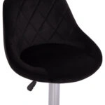 ΣΚΑΜΠΟ ΜΠΑΡ ROSE HM204.44 ΜΕ ΑΜΟΡΤΙΣΕΡ ΧΡΩΜΙΟΥ & ΜΑΥΡΟ ΒΕΛΟΥΔΟ 48x45x105Υεκ.