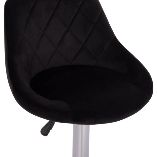 ΣΚΑΜΠΟ ΜΠΑΡ ROSE HM204.44 ΜΕ ΑΜΟΡΤΙΣΕΡ ΧΡΩΜΙΟΥ & ΜΑΥΡΟ ΒΕΛΟΥΔΟ 48x45x105Υεκ.