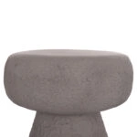 ΣΚΑΜΠΟ ΣΤΡΟΓΓΥΛΟ INTERON HM18171.03 FIBER CEMENT ΣΕ ΓΚΡΙ--Φ34x39Υεκ.
