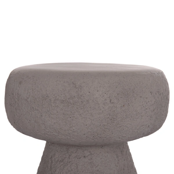 ΣΚΑΜΠΟ ΣΤΡΟΓΓΥΛΟ INTERON HM18171.03 FIBER CEMENT ΣΕ ΓΚΡΙ--Φ34x39Υεκ.
