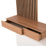 ΣΥΝΘΕΣΗ ΤΗΛΕΟΡΑΣΗΣ DORT HM18076.01 ΜΕΛΑΜΙΝΗ ΣΕ ΣΟΝΑΜΑ-ΛΕΥΚΟ 249.5x42.2x199.5Υεκ