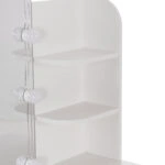 ΤΟΥΑΛΕΤΑ ΜΕ ΦΩΤΙΣΜΟ LED-ΡΑΦΙΑ-ΣΥΡΤΑΡΙΑ LAURYN HM2502.03 ΛΕΥΚΟ 101.8x40x139.5Υεκ