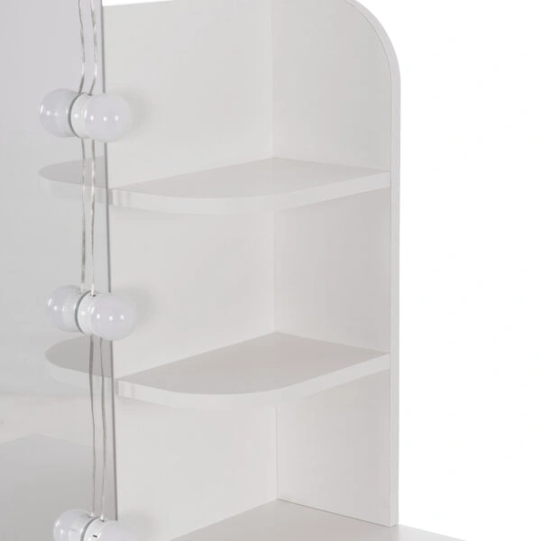 ΤΟΥΑΛΕΤΑ ΜΕ ΦΩΤΙΣΜΟ LED-ΡΑΦΙΑ-ΣΥΡΤΑΡΙΑ LAURYN HM2502.03 ΛΕΥΚΟ 101.8x40x139.5Υεκ