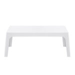 ΤΡΑΠΕΖΑΚΙ ΟΡΘΟΓΩΝΙΟ SLEEK HM6367.01 ΠΟΛΥΠΡΟΠΥΛΕΝΙΟ ΣΕ ΛΕΥΚΟ 99x59.5x39.5Υεκ.