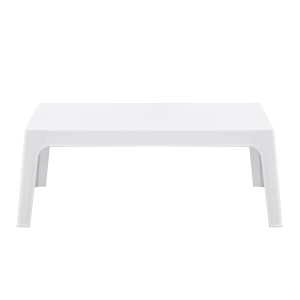 ΤΡΑΠΕΖΑΚΙ ΟΡΘΟΓΩΝΙΟ SLEEK HM6367.01 ΠΟΛΥΠΡΟΠΥΛΕΝΙΟ ΣΕ ΛΕΥΚΟ 99x59.5x39.5Υεκ.