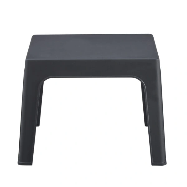 ΤΡΑΠΕΖΑΚΙ ΤΕΤΡΑΓΩΝΟ SLEEK HM6371.10 ΠΟΛΥΠΡΟΠΥΛΕΝΙΟ ΣΕ ΣΚΟΥΡΟ ΓΚΡΙ 49.5x49.5x40Υεκ.