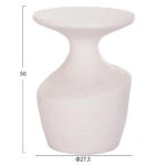 ΤΡΑΠΕΖΙ ΒΟΗΘΗΤΙΚΟ REBON HM18156.02S FIBER CEMENT ΣΕ ΛΕΥΚΟ--Φ27.5x50Υεκ.