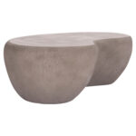 ΤΡΑΠΕΖΙ ΣΑΛΟΝΙΟΥ GERSON HM18151.03S FIBER CEMENT ΣΕ ΓΚΡΙ--104x72x40Υεκ.