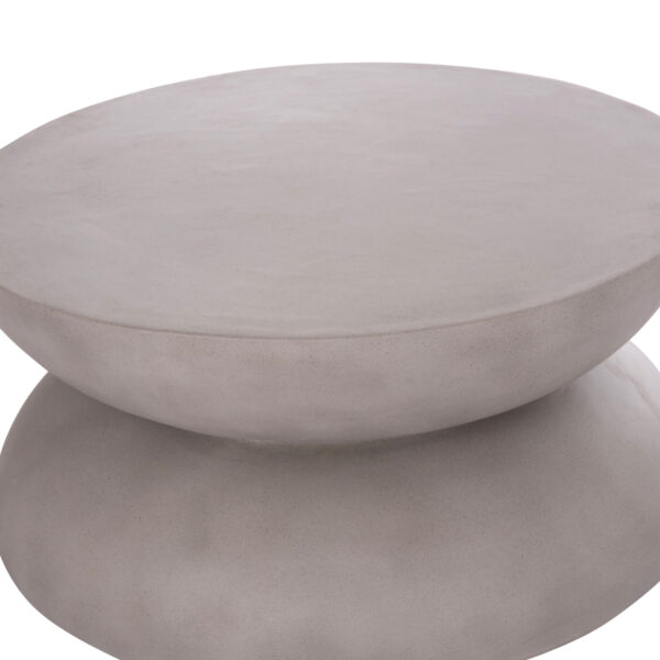 ΤΡΑΠΕΖΙ ΣΑΛΟΝΙΟΥ ANNA HM18158.03 FIBER CEMENT ΣΕ ΓΚΡΙ--Φ92x44.5Υεκ