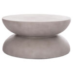 ΤΡΑΠΕΖΙ ΣΑΛΟΝΙΟΥ ANNA HM18158.03 FIBER CEMENT ΣΕ ΓΚΡΙ--Φ92x44.5Υεκ