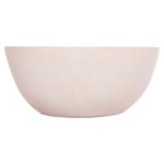 ΤΡΑΠΕΖΙ ΣΑΛΟΝΙΟΥ ΣΤΡΟΓΓΥΛΟ ALLAN HM18162.02 FIBER CEMENT ΣΕ ΛΕΥΚΟ--Φ92x49Υεκ.