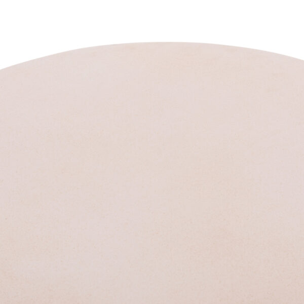 ΤΡΑΠΕΖΙ ΣΑΛΟΝΙΟΥ ΣΤΡΟΓΓΥΛΟ ALLAN HM18162.02 FIBER CEMENT ΣΕ ΛΕΥΚΟ--Φ92x49Υεκ.