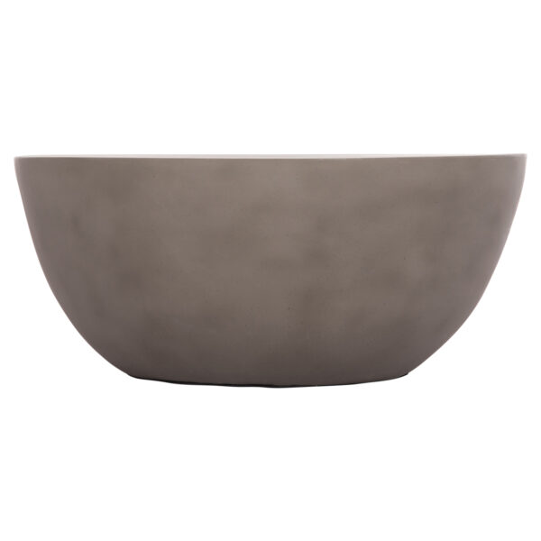 ΤΡΑΠΕΖΙ ΣΑΛΟΝΙΟΥ ΣΤΡΟΓΓΥΛΟ ALLAN HM18162.03 FIBER CEMENT ΣΕ ΓΚΡΙ--Φ92x49Υεκ.