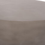 ΤΡΑΠΕΖΙ ΣΑΛΟΝΙΟΥ ΣΤΡΟΓΓΥΛΟ ALLAN HM18162.03 FIBER CEMENT ΣΕ ΓΚΡΙ--Φ92x49Υεκ.