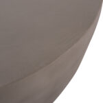 ΤΡΑΠΕΖΙ ΣΑΛΟΝΙΟΥ ΣΤΡΟΓΓΥΛΟ ALLAN HM18162.03 FIBER CEMENT ΣΕ ΓΚΡΙ--Φ92x49Υεκ.