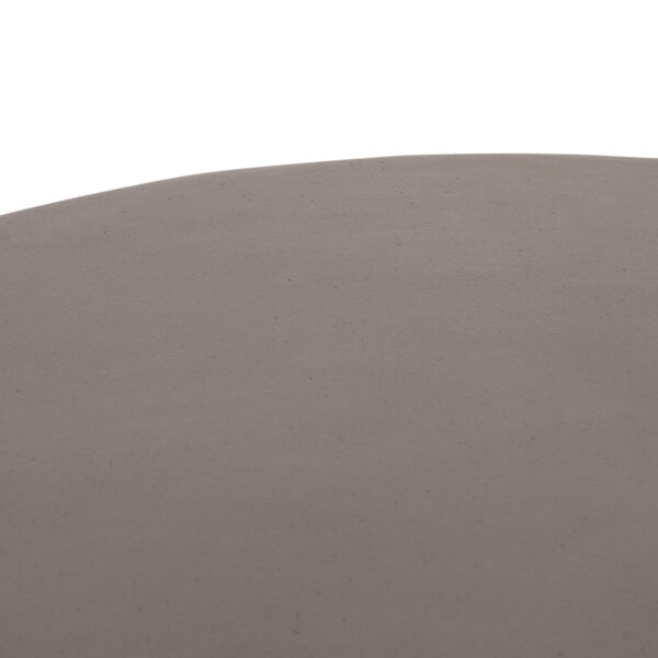 ΤΡΑΠΕΖΙ ΣΑΛΟΝΙΟΥ ΣΤΡΟΓΓΥΛΟ ALLAN HM18162.03 FIBER CEMENT ΣΕ ΓΚΡΙ--Φ92x49Υεκ.