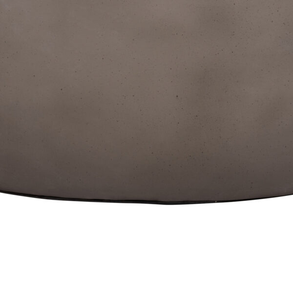 ΤΡΑΠΕΖΙ ΣΑΛΟΝΙΟΥ ΣΤΡΟΓΓΥΛΟ ALLAN HM18162.03 FIBER CEMENT ΣΕ ΓΚΡΙ--Φ92x49Υεκ.