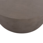 ΤΡΑΠΕΖΙ ΣΑΛΟΝΙΟΥ ΣΤΡΟΓΓΥΛΟ ALLAN HM18162.03 FIBER CEMENT ΣΕ ΓΚΡΙ--Φ92x49Υεκ.