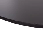 ΤΡΑΠΕΖΙ ΣΤΡΟΓΓΥΛΟ BROLIN HM18141.02 MDF TOP-ΒΑΣΗ ΜΕΤΑΛΛΙΚΗ--ΜΑΥΡΟ Φ90x73Υεκ