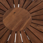 ΤΡΑΠΕΖΙ ΤΡΑΠΕΖΑΡΙΑΣ ΕΞ.ΧΩΡΟΥ CRISTOBAL HM6234 ΞΥΛΟ ΑΚΑΚΙΑΣ-ΜΕΤΑΛΛΟ Φ120x76Υεκ