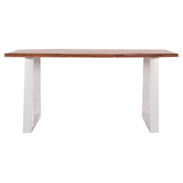 ΤΡΑΠΕΖΙ ΤΡΑΠΕΖΑΡΙΑΣ MONTANA HM8336.12 ΞΥΛΟ ΑΚΑΚΙΑΣ 4εκ.ΠΑΧΟΣ-ΛΕΥΚΑ ΠΟΔΙΑ 160X90X77Υεκ.