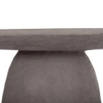 ΤΡΑΠΕΖΙ ΤΡΑΠΕΖΑΡΙΑΣ ΣΤΡΟΓΓΥΛΟ SEPPO HM18154.03 FIBER CEMENT ΣΕ ΓΚΡΙ--Φ119,5x75,5Υεκ.