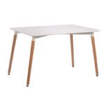 RANDY OFF WHITE 120Χ80Χ72εκ. ΤΡΑΠΕΖΙ ΞYΛO/MDF - ΞΥΛΟ - ΛΕΥΚΟ